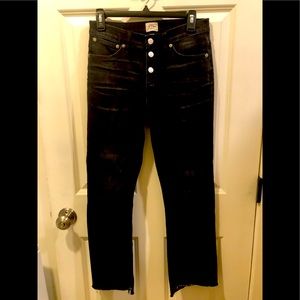 J. CREW Button Fly Boy friend jeans.  Like New